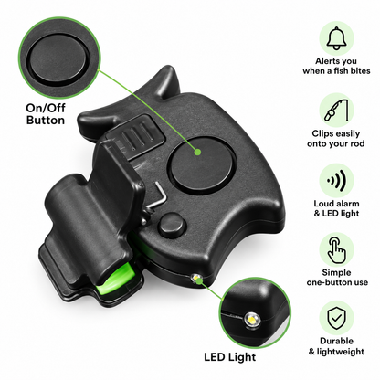 Bite Alert 5-piece electronic bite alarm set by Hooked SA, photo 4