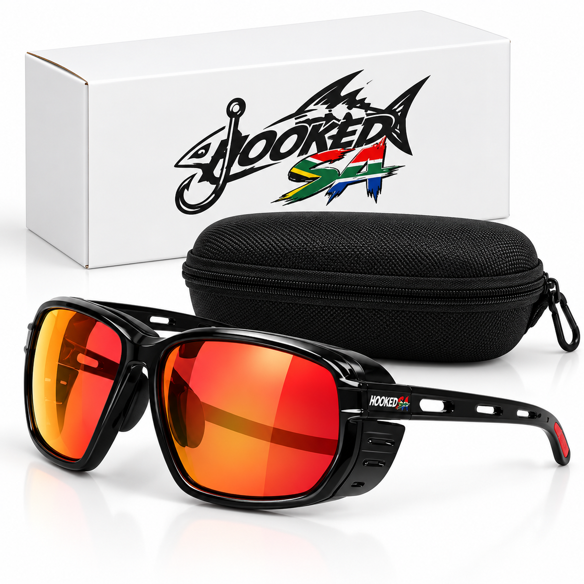 Polarized fishing sunglasses by Hooked SA