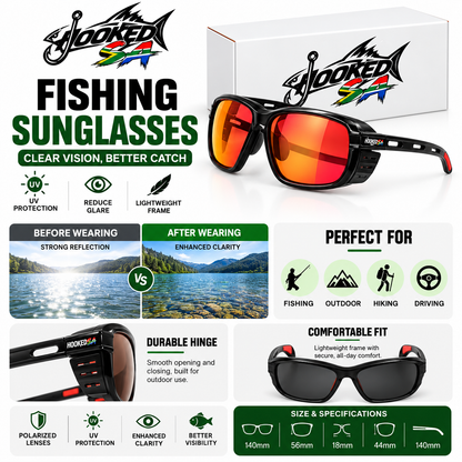 Polarized fishing sunglasses by Hooked SA, photo 2