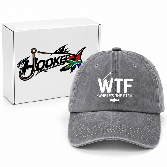 WTF Fishing Cap - Where's The Fish? by Hooked SA