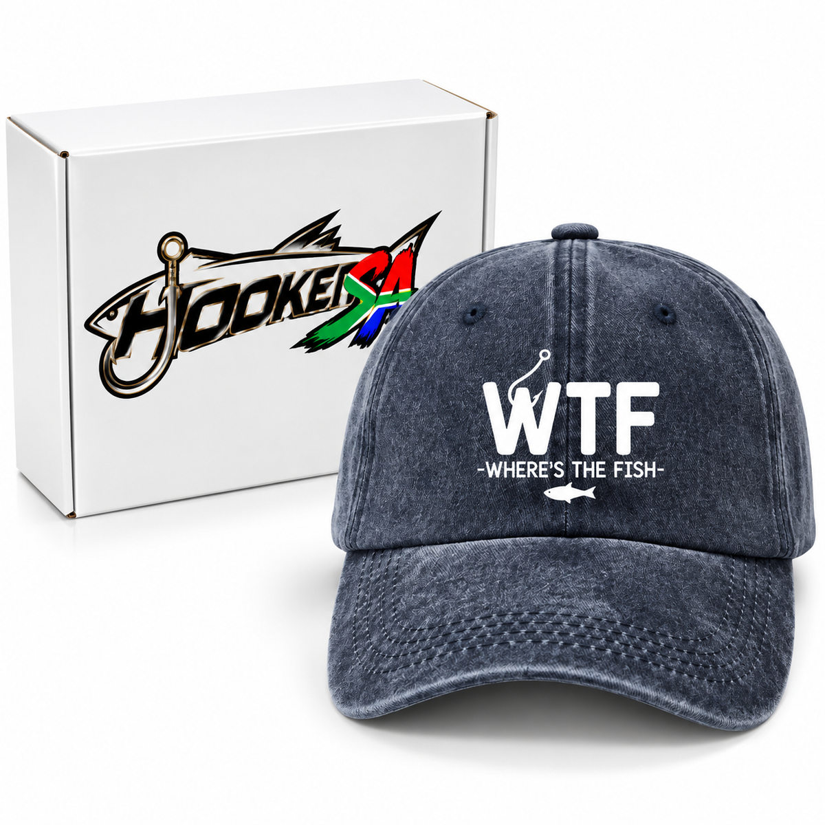 WTF Fishing Cap - Where's The Fish? by Hooked SA, photo 2